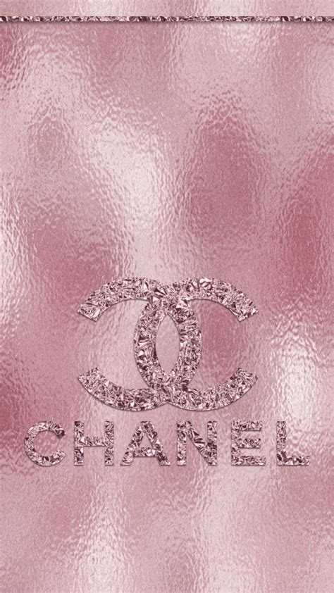 chanel logo rose gold